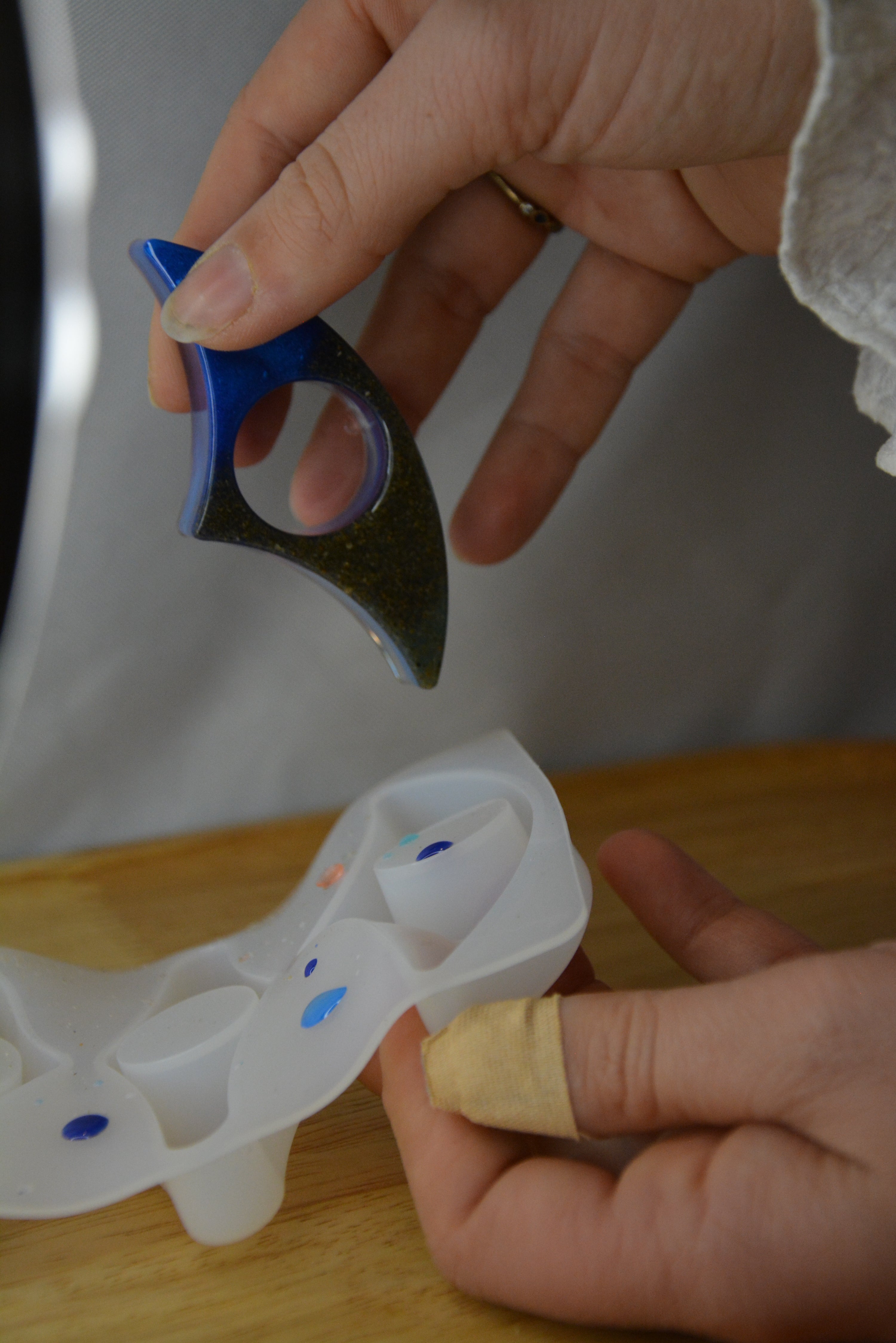 Bague de lecture effet océan