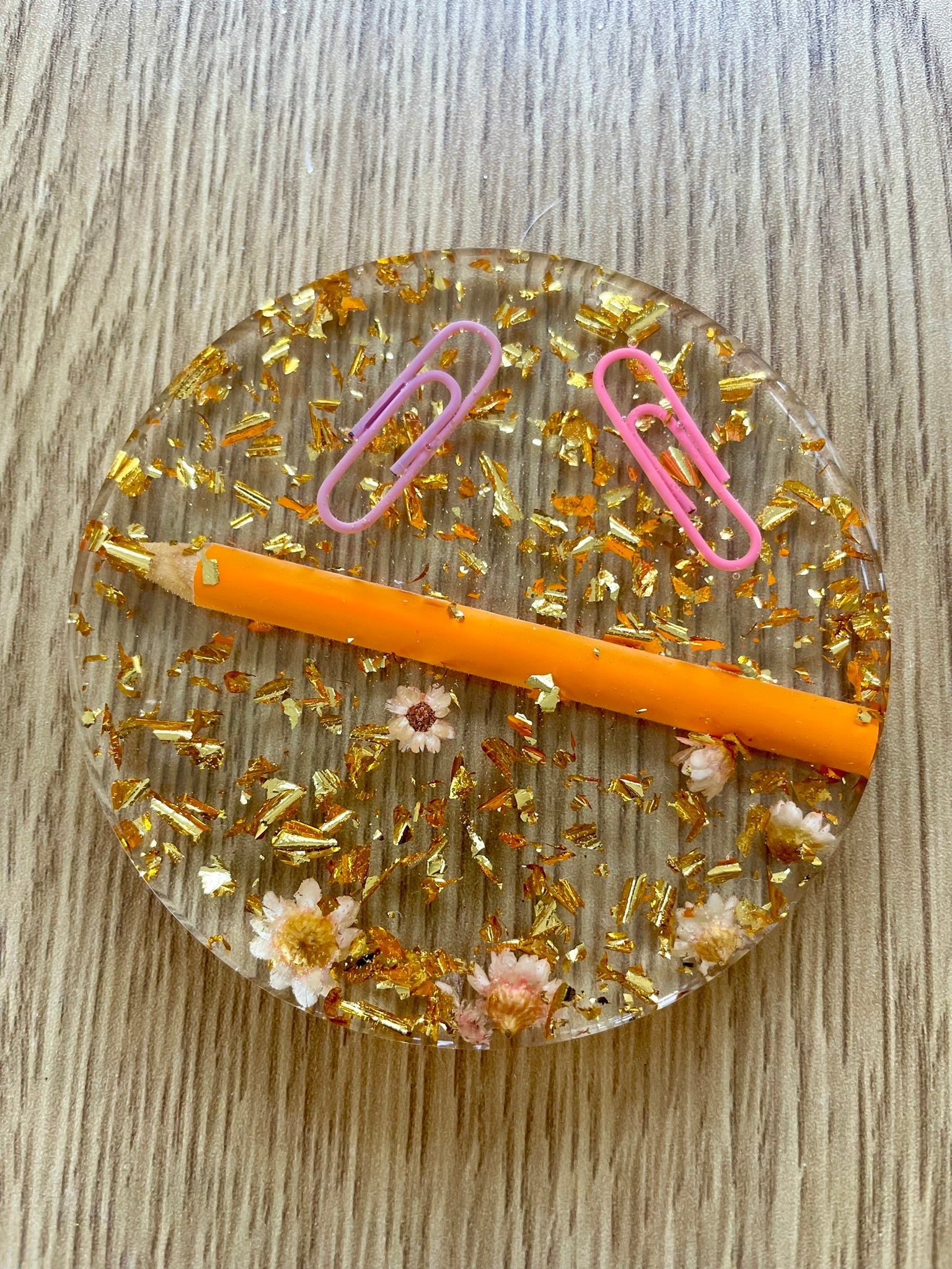 Dessous de verre orange